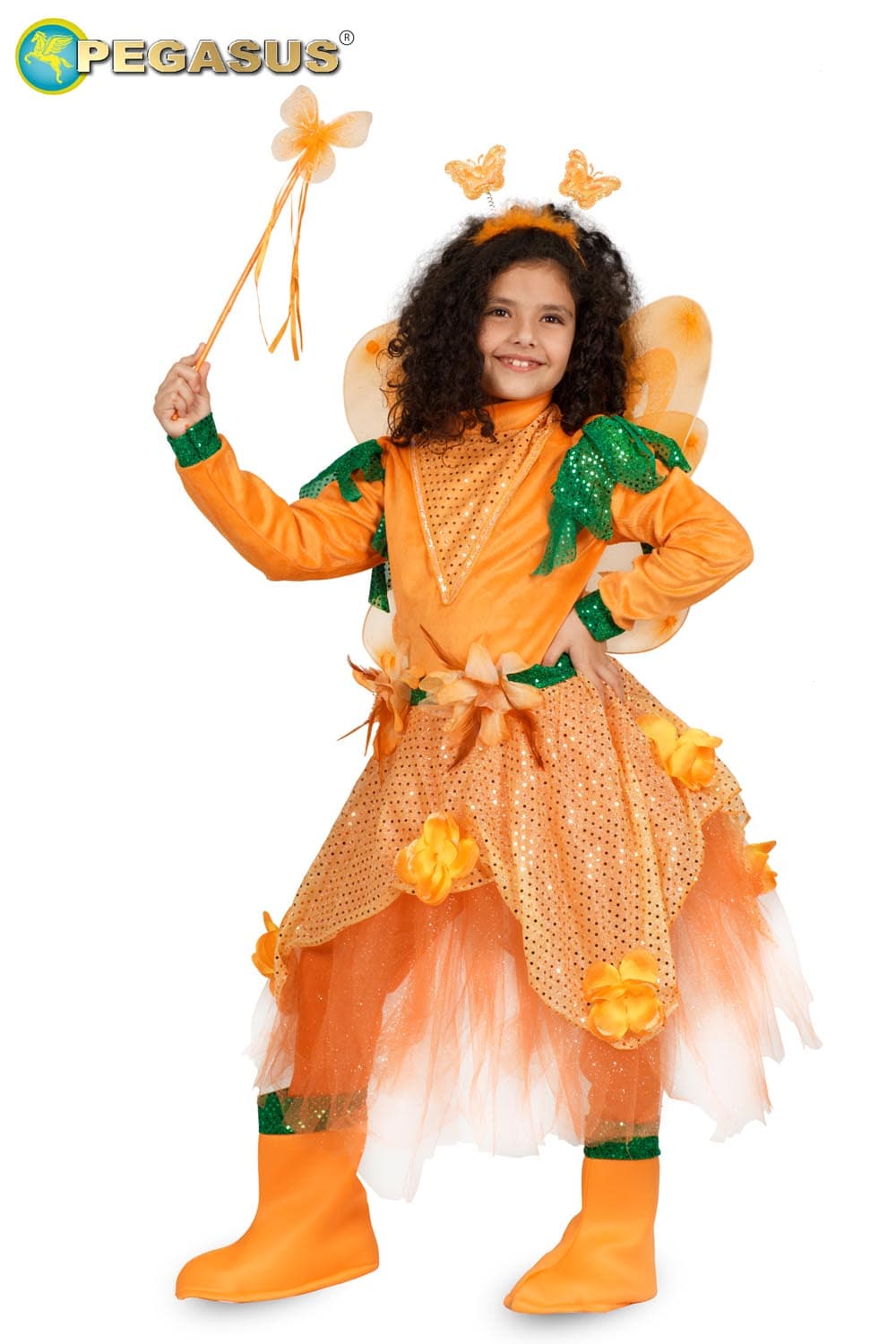 COSTUME CARNEVALE FARFALLA DA 5 A 11 ANNI - PEGASUS COD. 1889 - 2