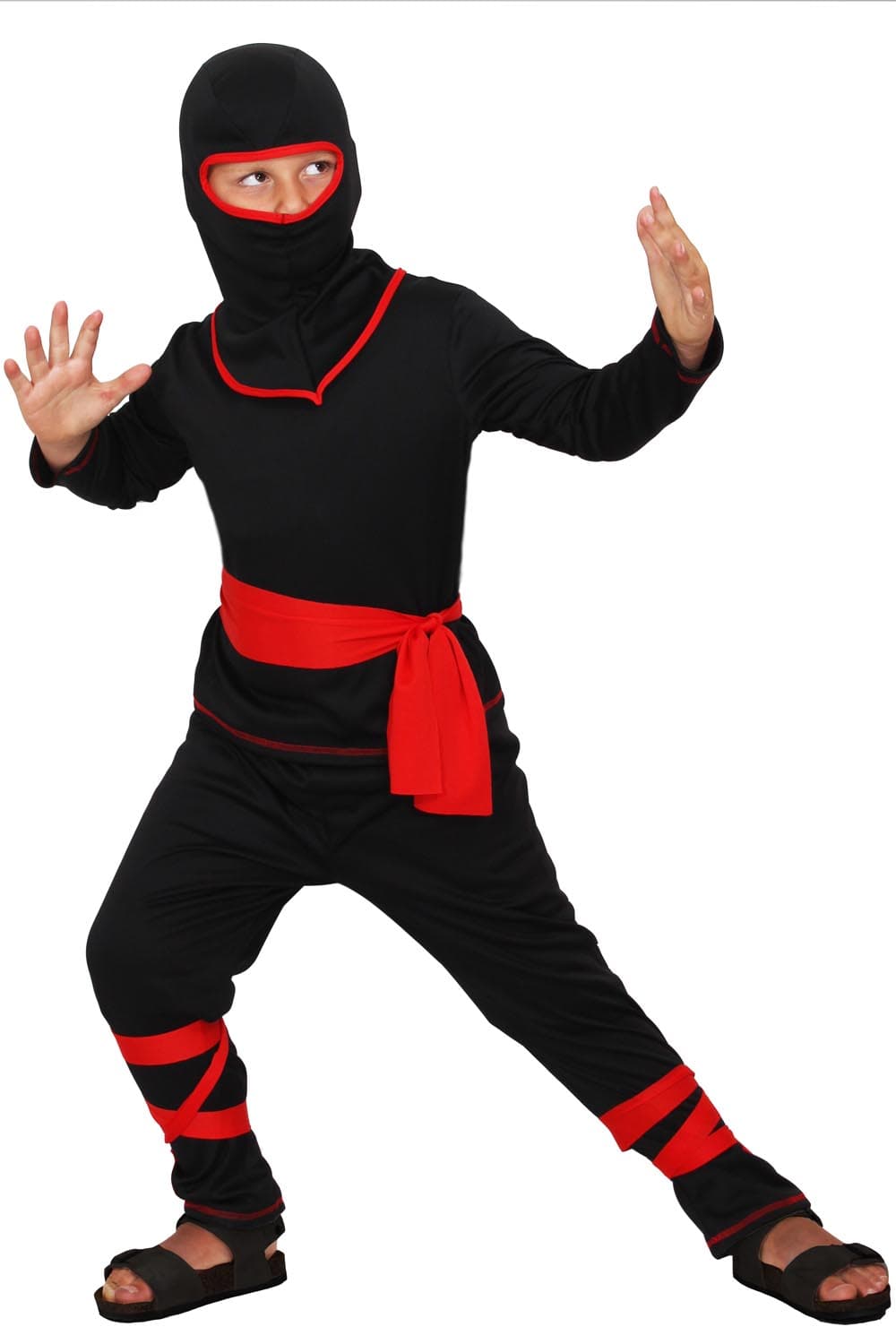 COSTUME CARNEVALE  NINJA NERO DA 5 A 12 ANNI - PEGASUS 8070-B - 2