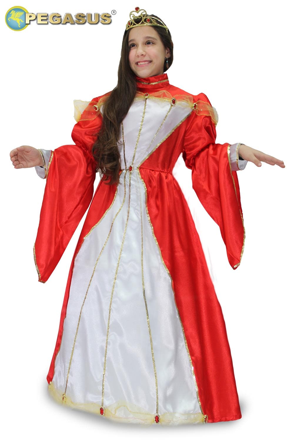 COSTUME CARNEVALE  PRINCIPESSA SISSI DA 3 A 10 ANNI - PEGASUS 7085 - 2