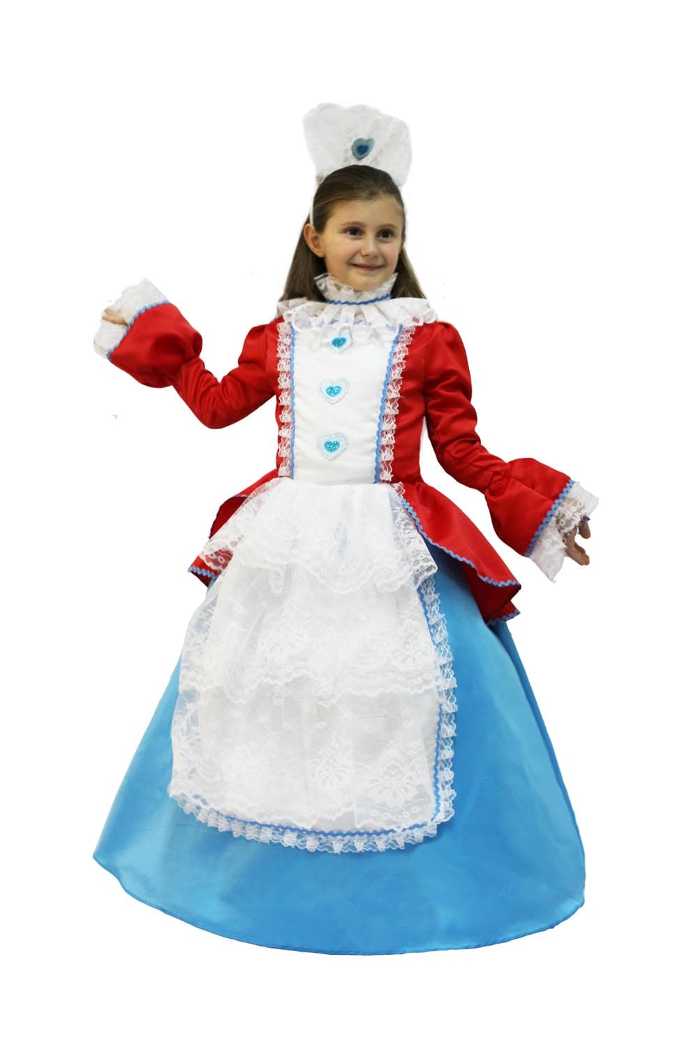 COSTUME CARNEVALE  DA COLOMBINA BAMBINA DA 5 A 13 ANNI - PEGASUS 1026 - 2