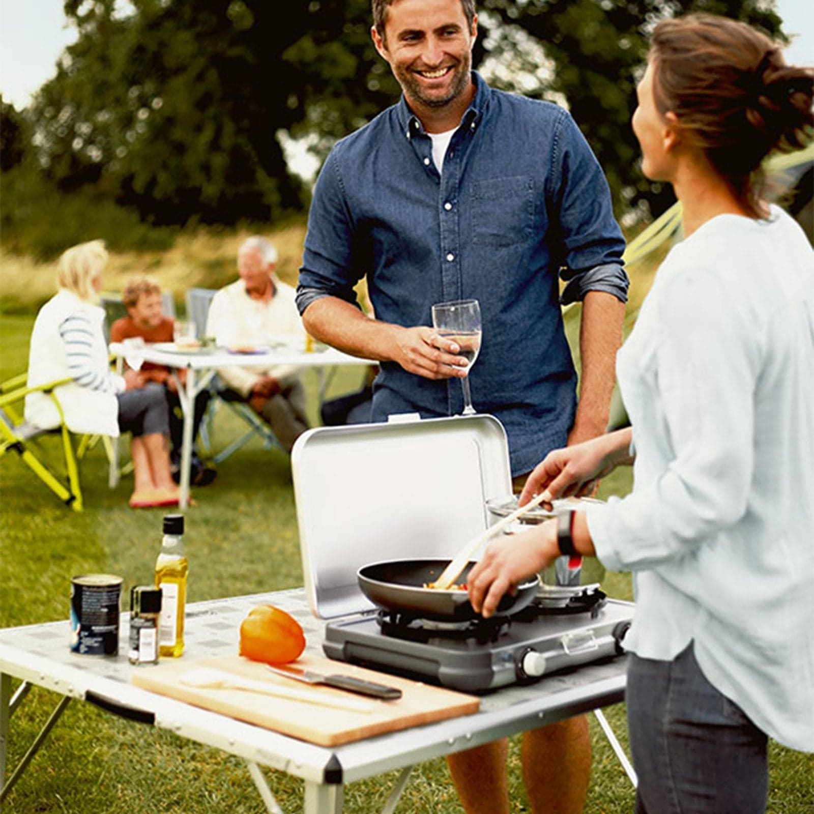 Fornello da campeggio "Camping Kitchen 2" per viaggio trasportabile - 4