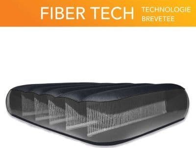 Materassino gonfiabile in fiber-tech per casa e campeggio floccato h 25 cm - 4