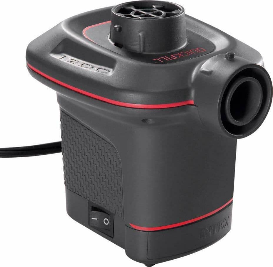 Pompa per gonfiaggio e sgonfiaggio presa accendisigari 12 v per materassini e piscine gonfiabili - 2