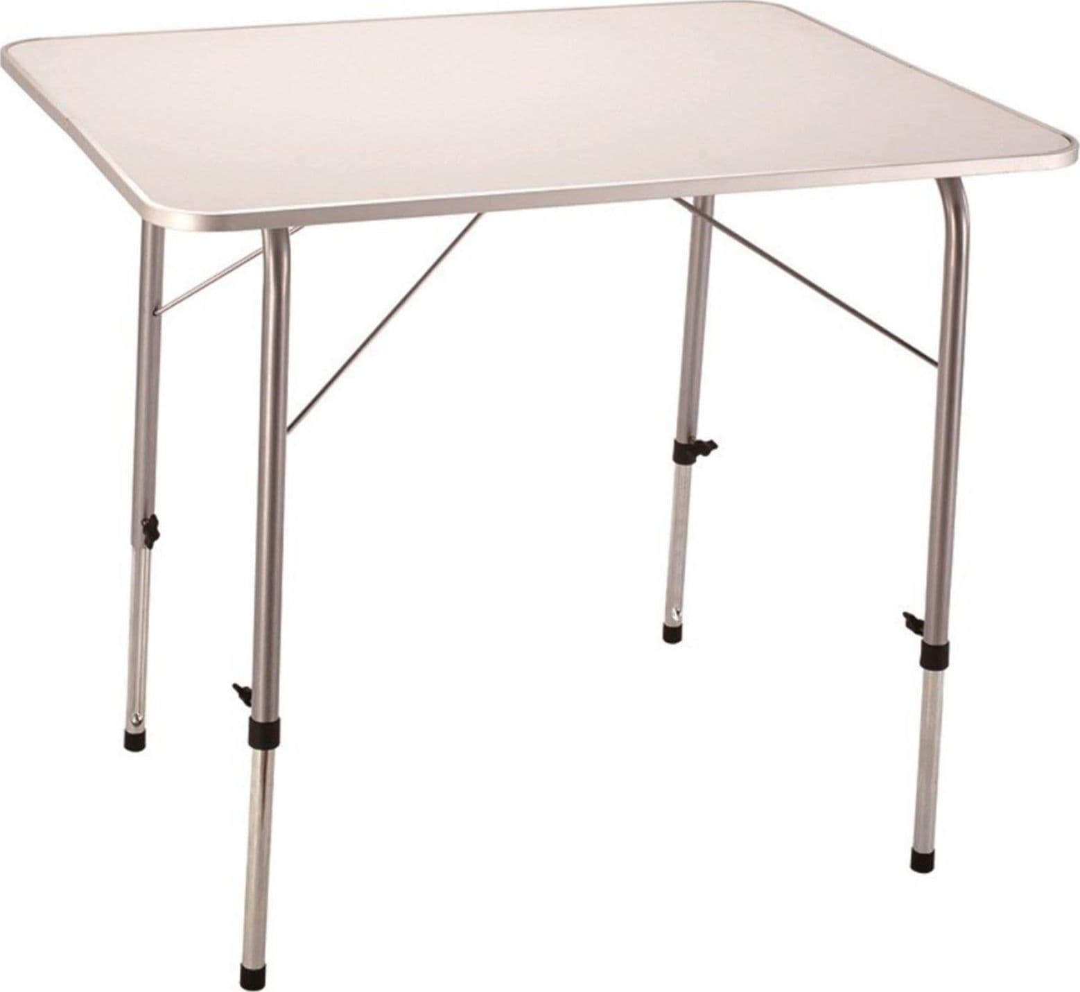 Tavolo pieghevole 80 x 60 cm da campeggio mare spiaggia in metallo piano mdf - 2