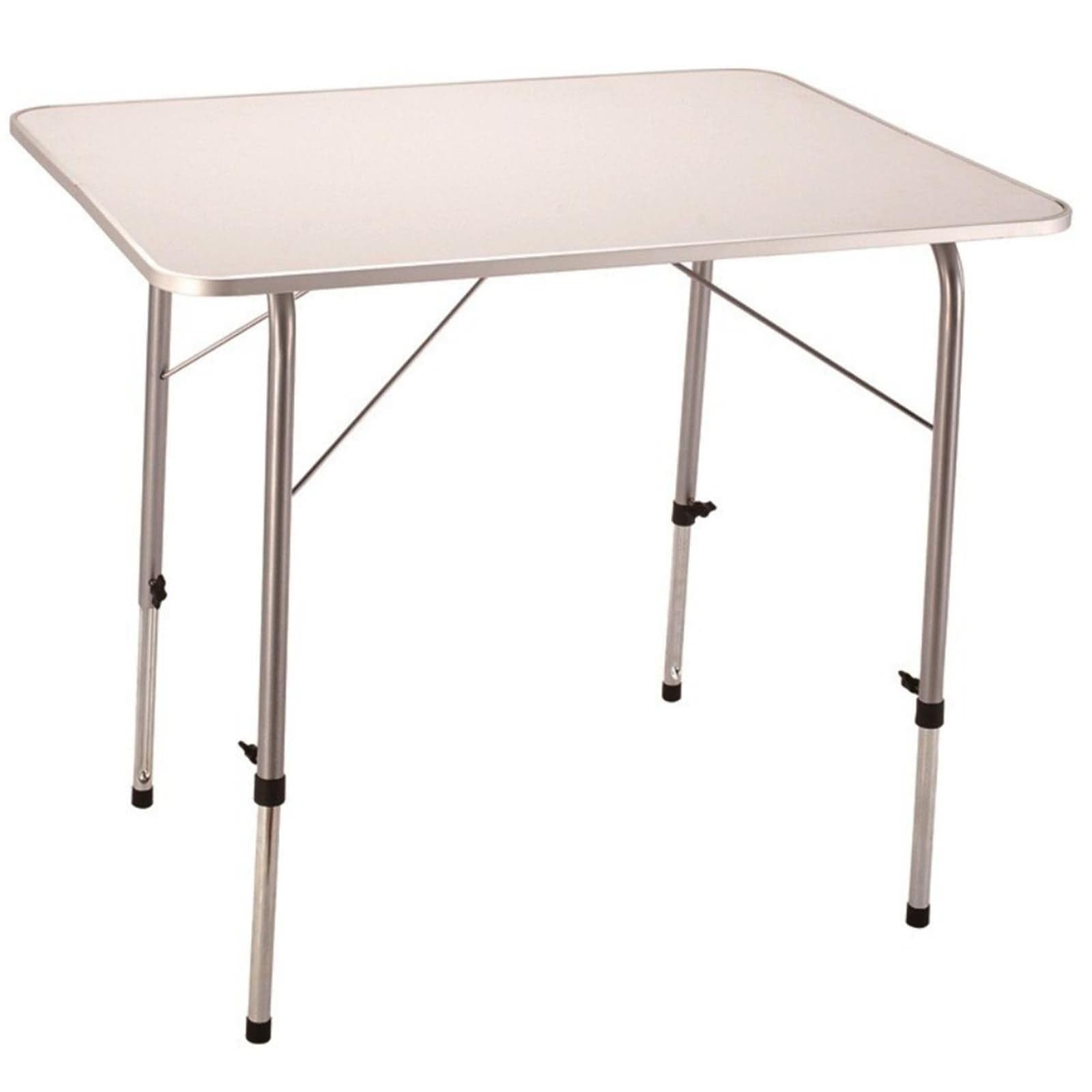 Tavolo pieghevole 80 x 60 cm da campeggio mare spiaggia in metallo piano mdf - 2
