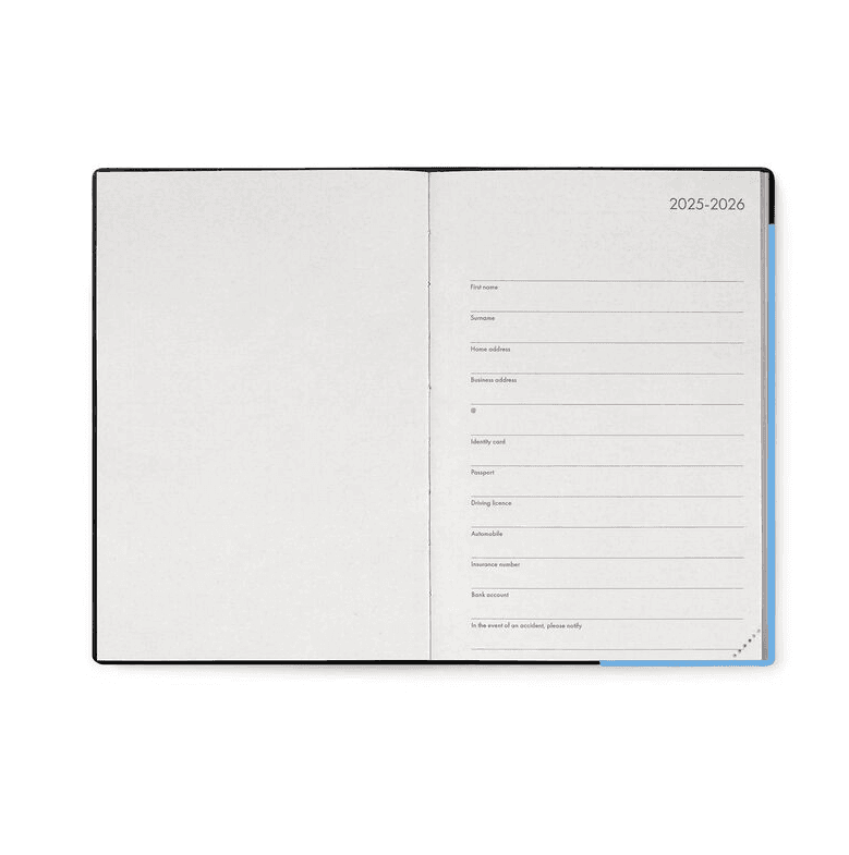 Legami - Agenda 12 Mesi Settimanale -Medium - Retro Blue 2026 (VAG2612051) - 2