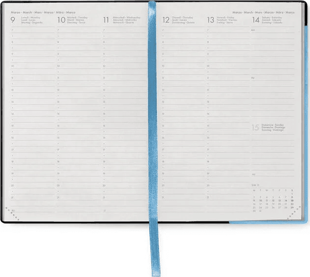 Legami - Agenda 12 Mesi Settimanale -Medium - Retro Blue 2026 (VAG2612051) - 3