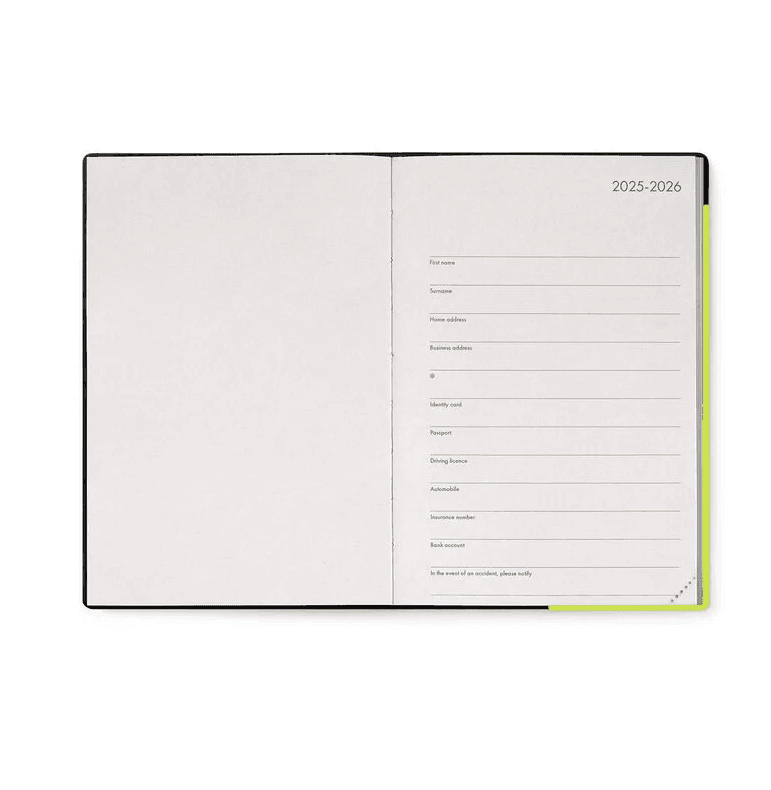 Legami - Agenda 12 Mesi Settimanale - Medium - 2026 Chartreuse  (VAG2612052) - 3