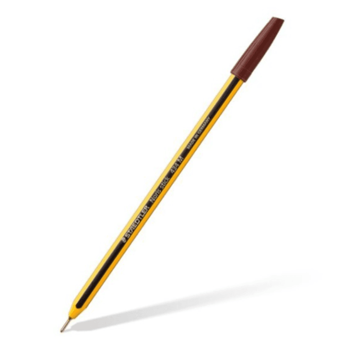Staedtler - Noris stick 434 Penna a sfera , tratto M - Inchiostro Marrone - 2