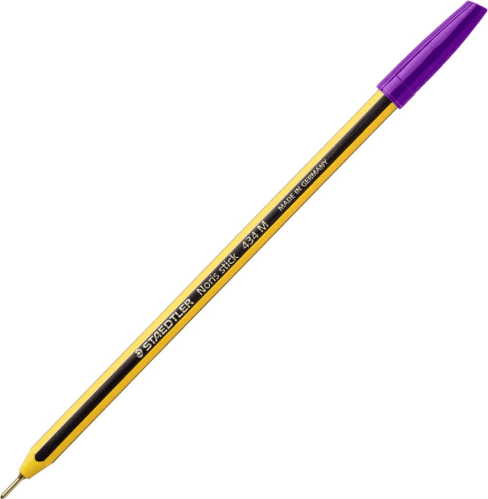 Staedtler - Noris stick 434 Penna a sfera , tratto M - Inchiostro Viola - 2
