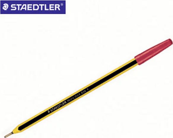 Staedtler  - Noris stick 434 Penna a sfera - Confezione da 50 Pezzi tratto M - Inchiostro Rosso - 2