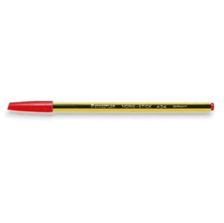 Staedtler  - Noris stick 434 Penna a sfera - Confezione da 50 Pezzi tratto M - Inchiostro Rosso - 3