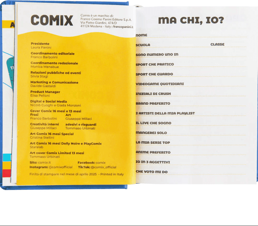 Comix - Diario 16 Mesi 2025/26 - Giornaliero Mini Avio - 5