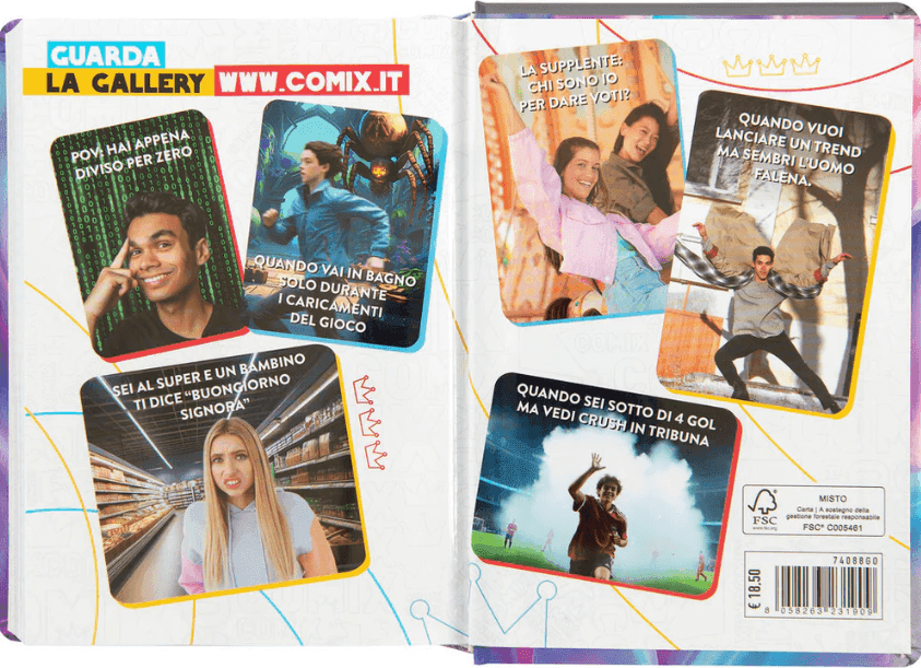 Comix - Diario 16 Mesi 2025/26 - Giornaliero Mini Wave - 4