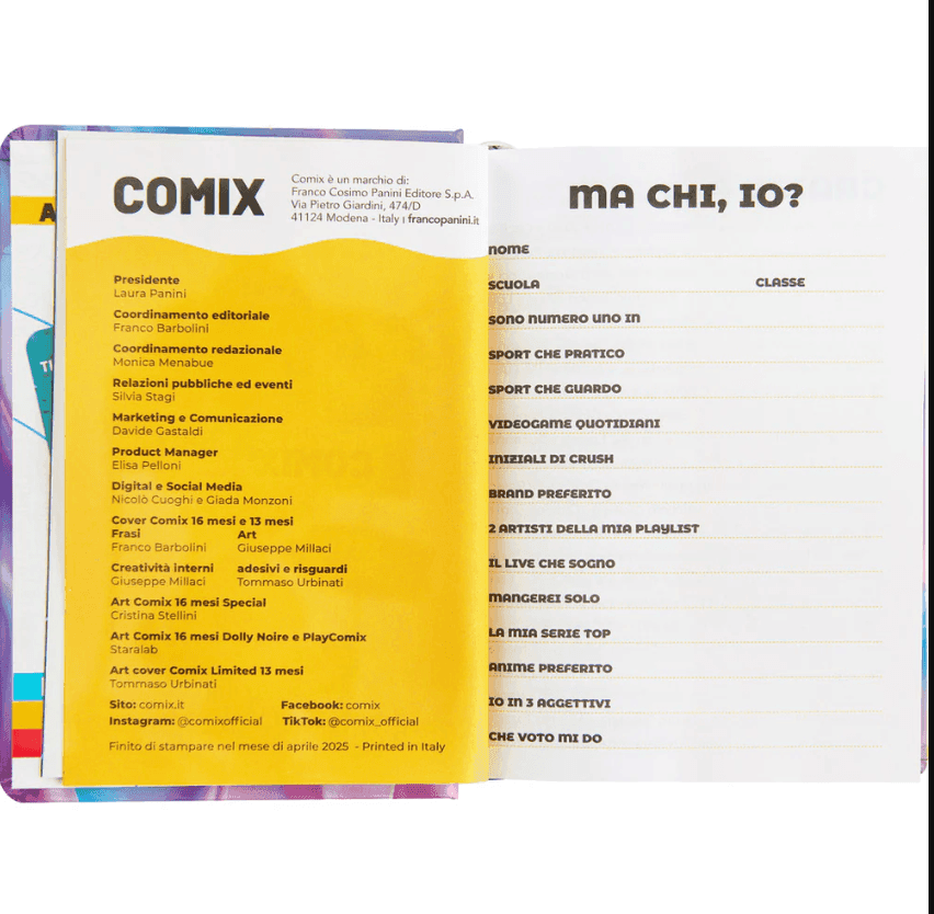 Comix - Diario 16 Mesi 2025/26 - Giornaliero Mini Wave - 5