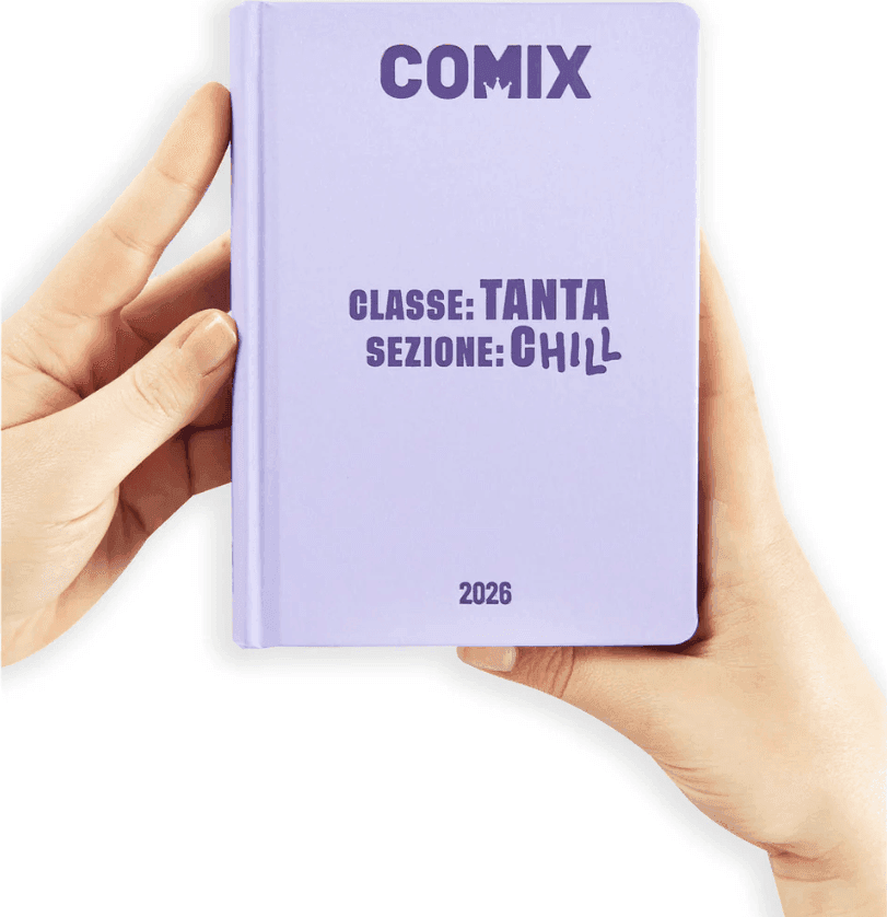 Comix - Diario 16 Mesi 2025/26 - Giornaliero Mini Lilla - 2