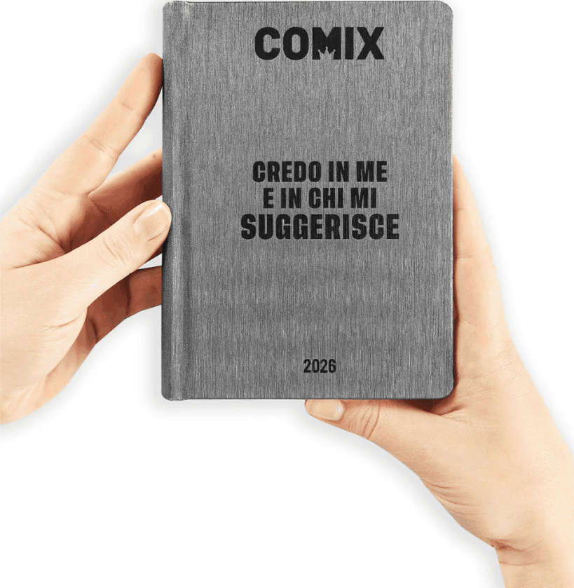 Comix - Diario 16 Mesi 2025/26 - Giornaliero Mini Grigio