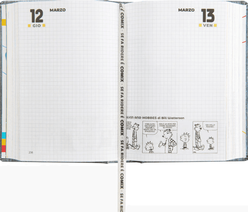 Comix - Diario 16 Mesi 2025/26 - Giornaliero Mini Grigio - 5