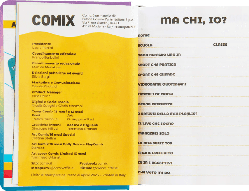 Comix - Diario 16 Mesi 2025/26 - Giornaliero Mini Sunrise - 4