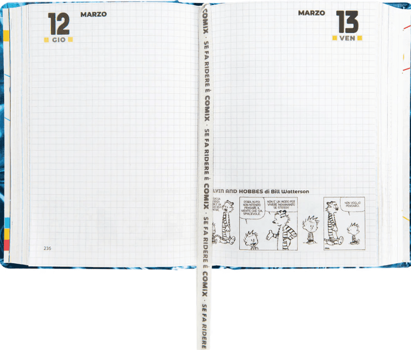 Comix - Diario 16 Mesi 2025/26 - Giornaliero Mini Blu - 4