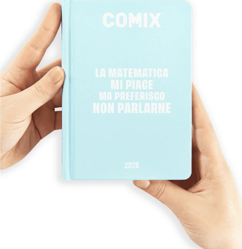Comix - Diario 16 Mesi 2025/26 - Giornaliero Mini Azzurro - 2
