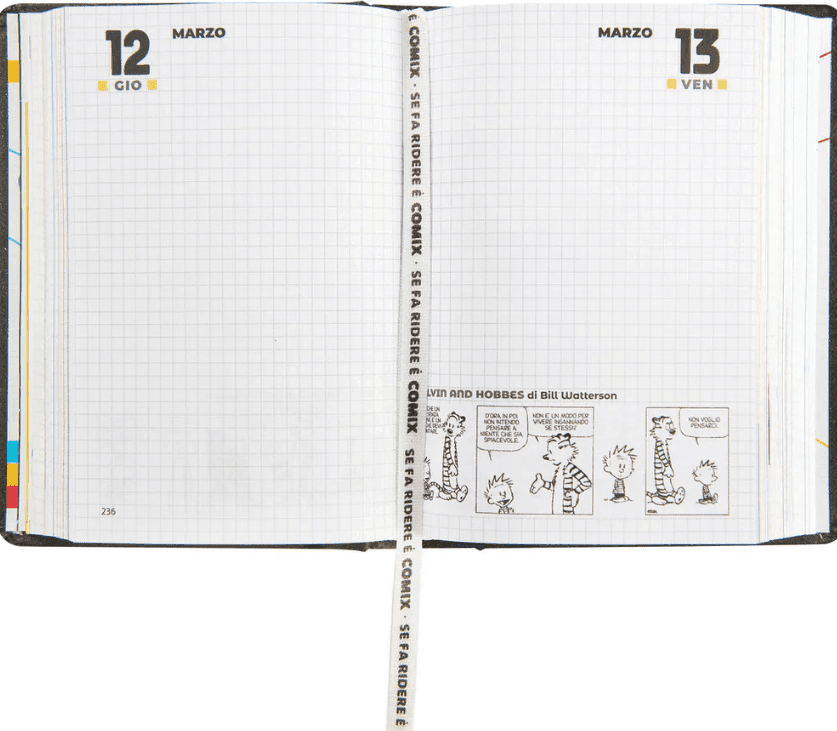 Comix - Diario 16 Mesi 2025/26 - Giornaliero Mini Charcoal - 4