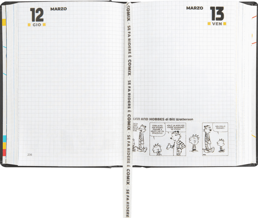 Comix - Diario 16 Mesi 2025/26 -Giornaliero Mini Nero/Argento - 5