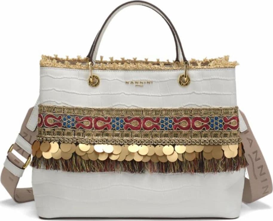 18528  BORSA A MANO Nannini Bianco 0000000713 - 13