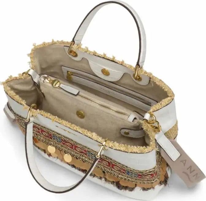 18528  BORSA A MANO Nannini Bianco 0000000713 - 9
