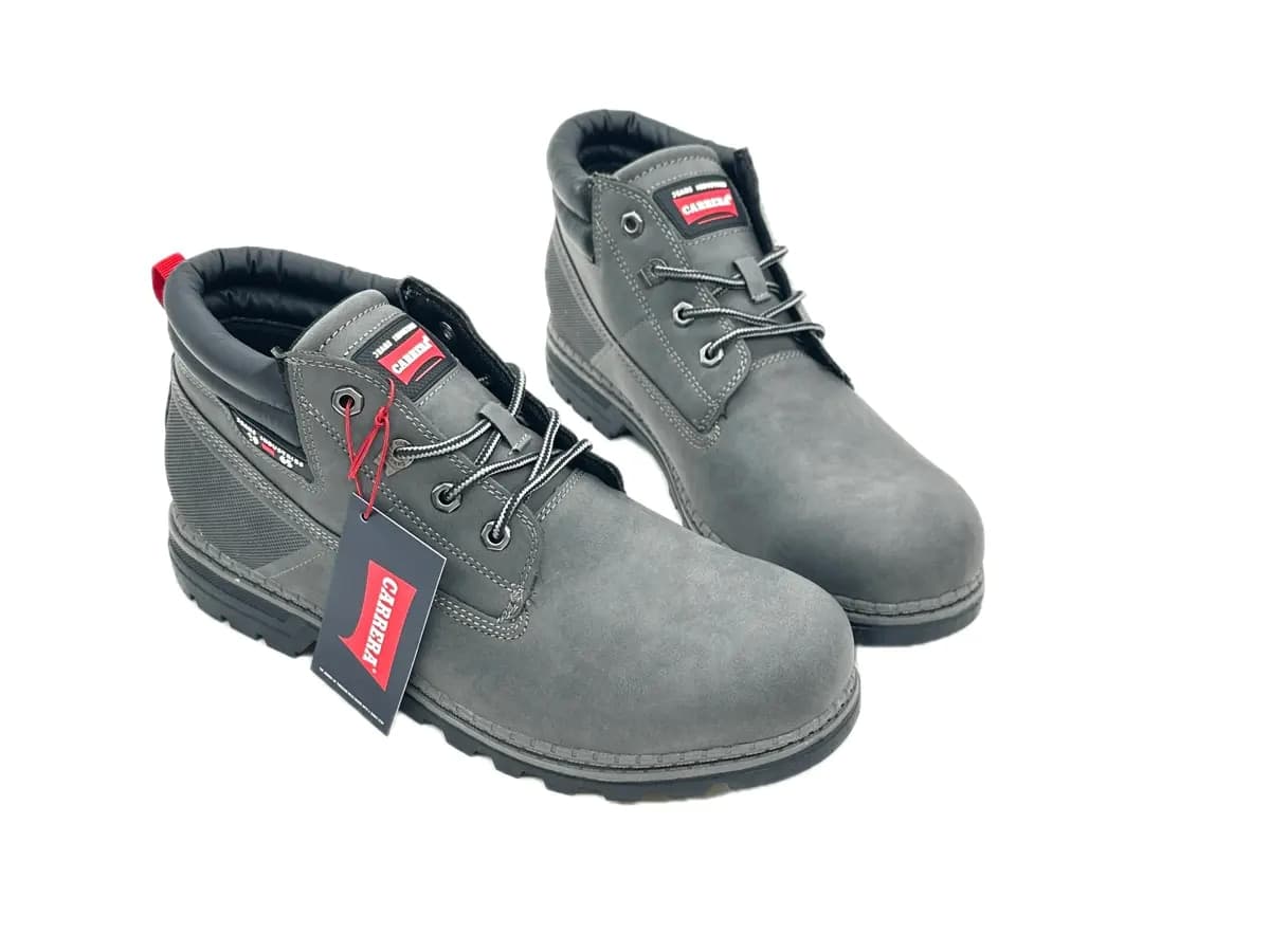 Carrera scarponcini uomo grigi in ecopelle con imbottitura e suola carrarmato - 3