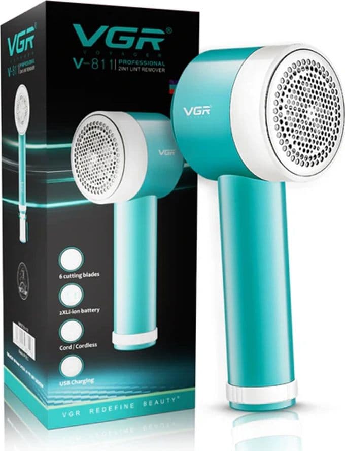VGR V-811 Levapelucchi Professionale 2IN1 USB Peli Tessuti Lint Remover Shop - 2