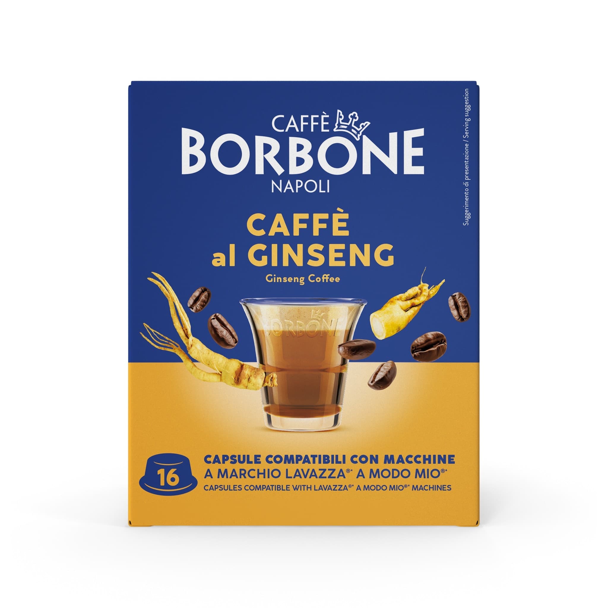 CONFEZIONE DA 16PZ - BORBONE CAPSULE COMP.A MODO MIO GINSENG 9