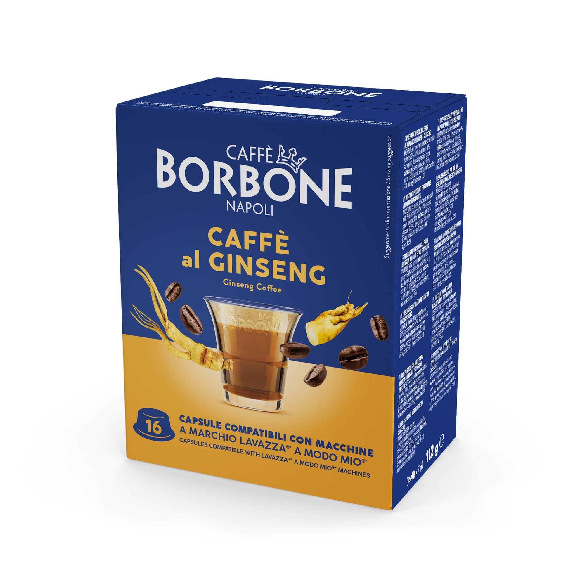 CONFEZIONE DA 16PZ - BORBONE CAPSULE COMP.A MODO MIO GINSENG 9 - 2