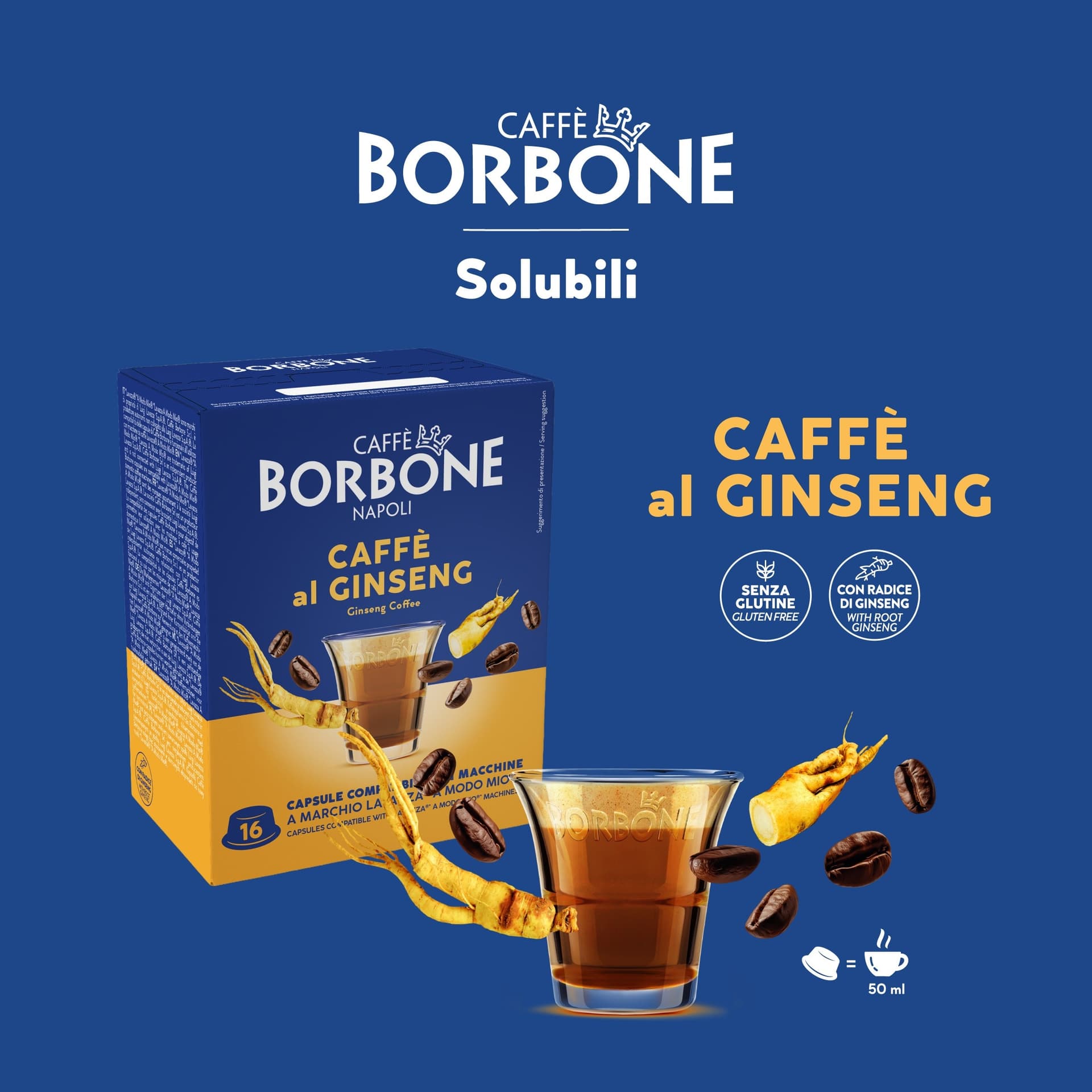 CONFEZIONE DA 16PZ - BORBONE CAPSULE COMP.A MODO MIO GINSENG 9 - 3