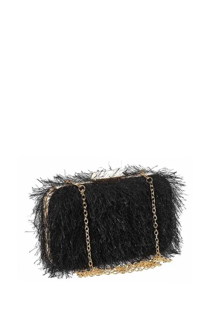 VERDE FASHION | Pochette lurex piumata - 12