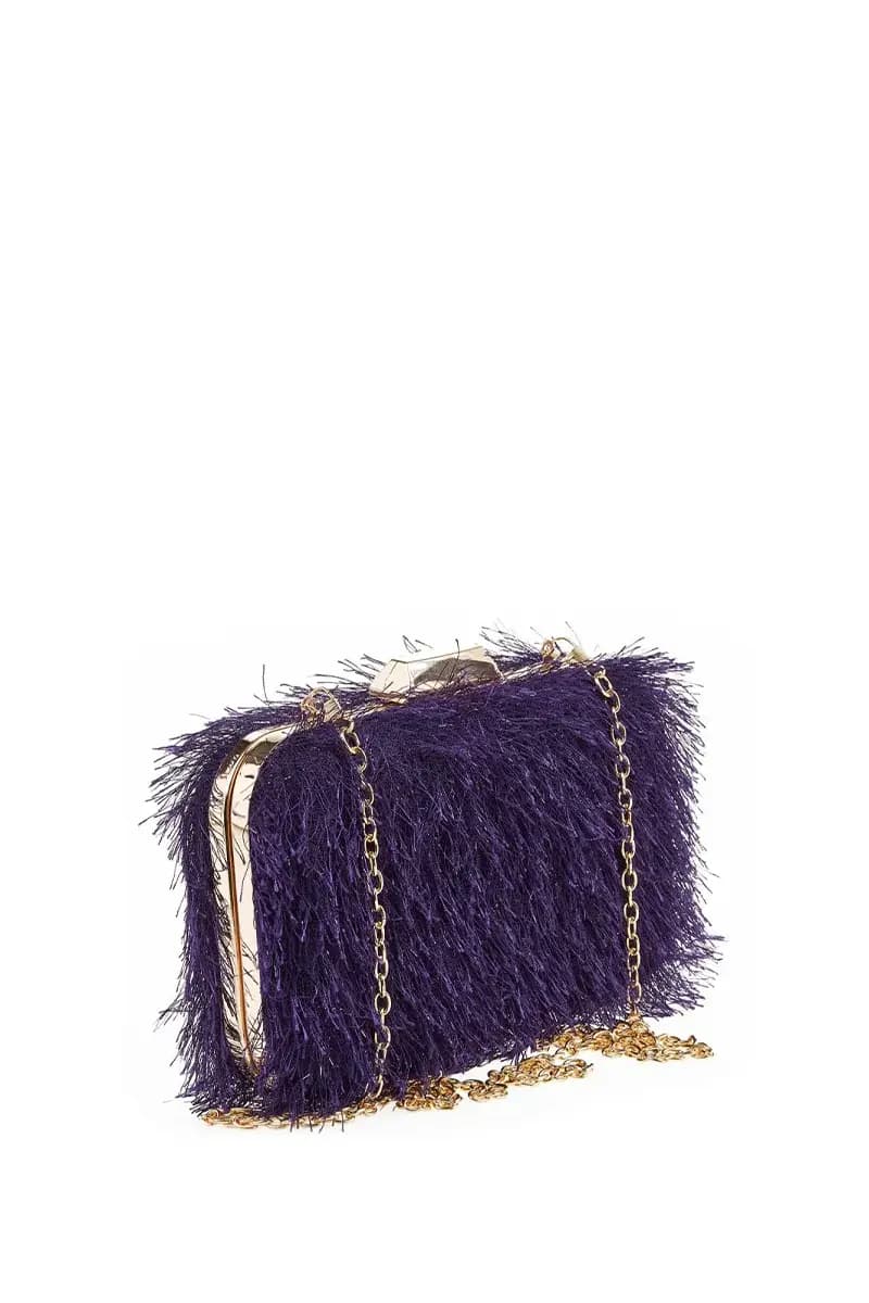 VERDE FASHION | Pochette lurex piumata - 10