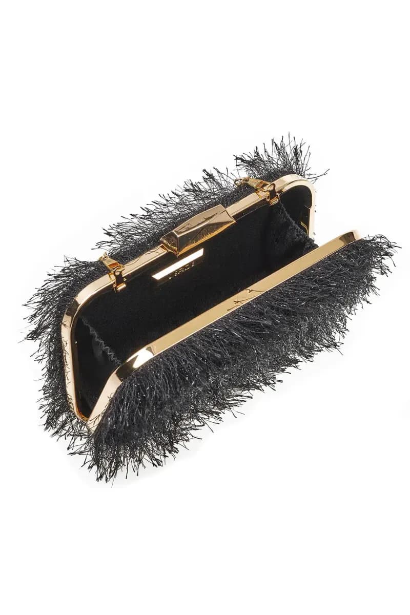 VERDE FASHION | Pochette lurex piumata - 4