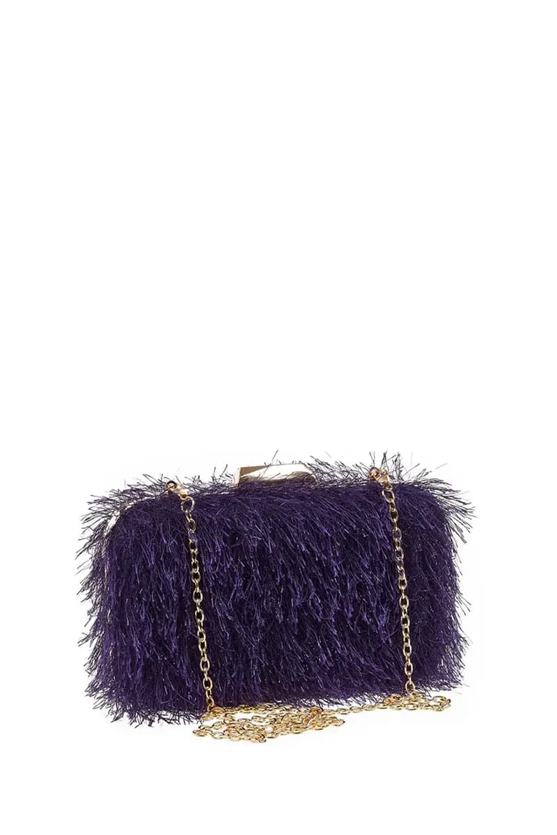 VERDE FASHION | Pochette lurex piumata - 6