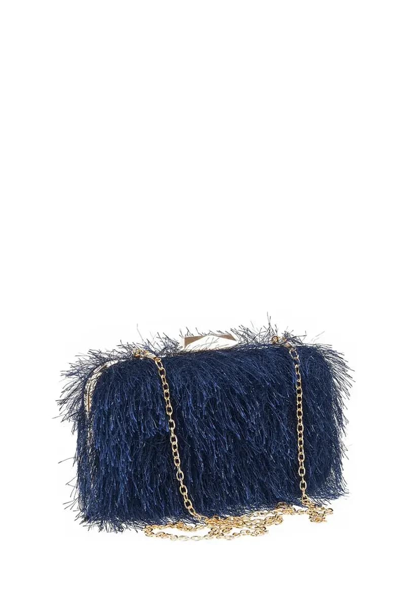 VERDE FASHION | Pochette lurex piumata - 9