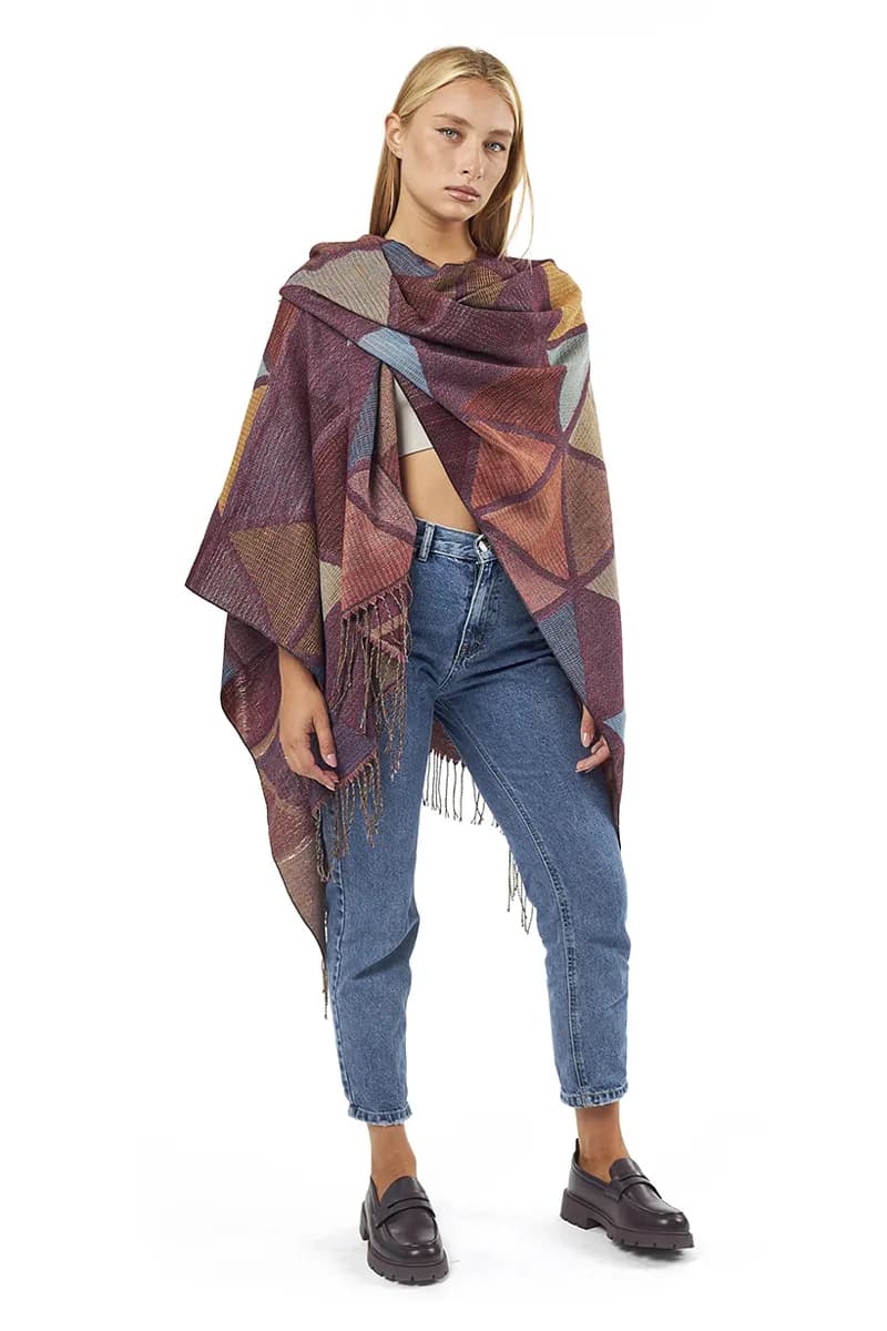 VERDE FASHION | Mantella con frange - 8