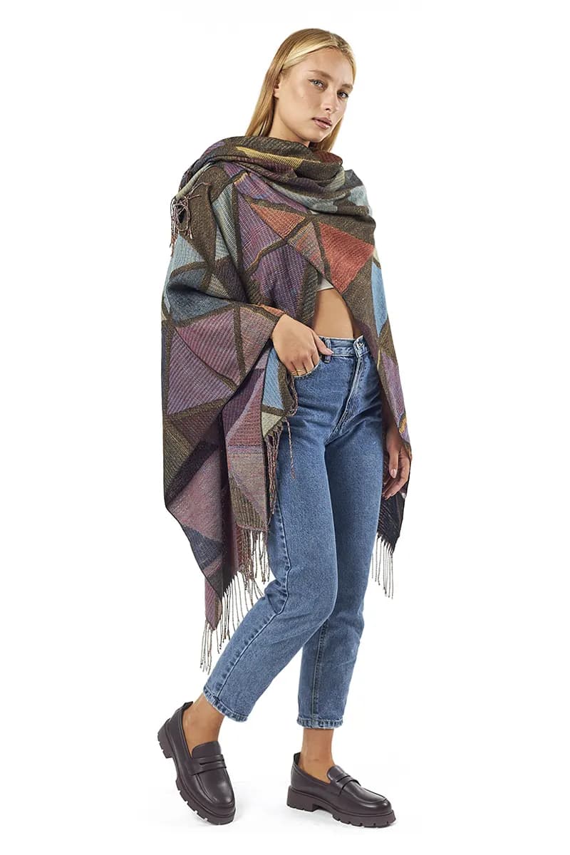 VERDE FASHION | Mantella con frange - 6