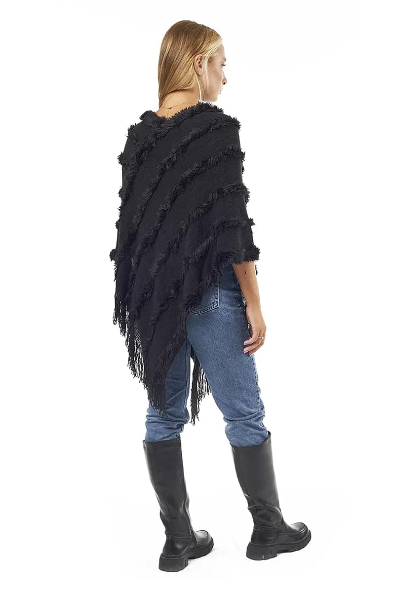 VERDE FASHION | Poncho con frange - 8