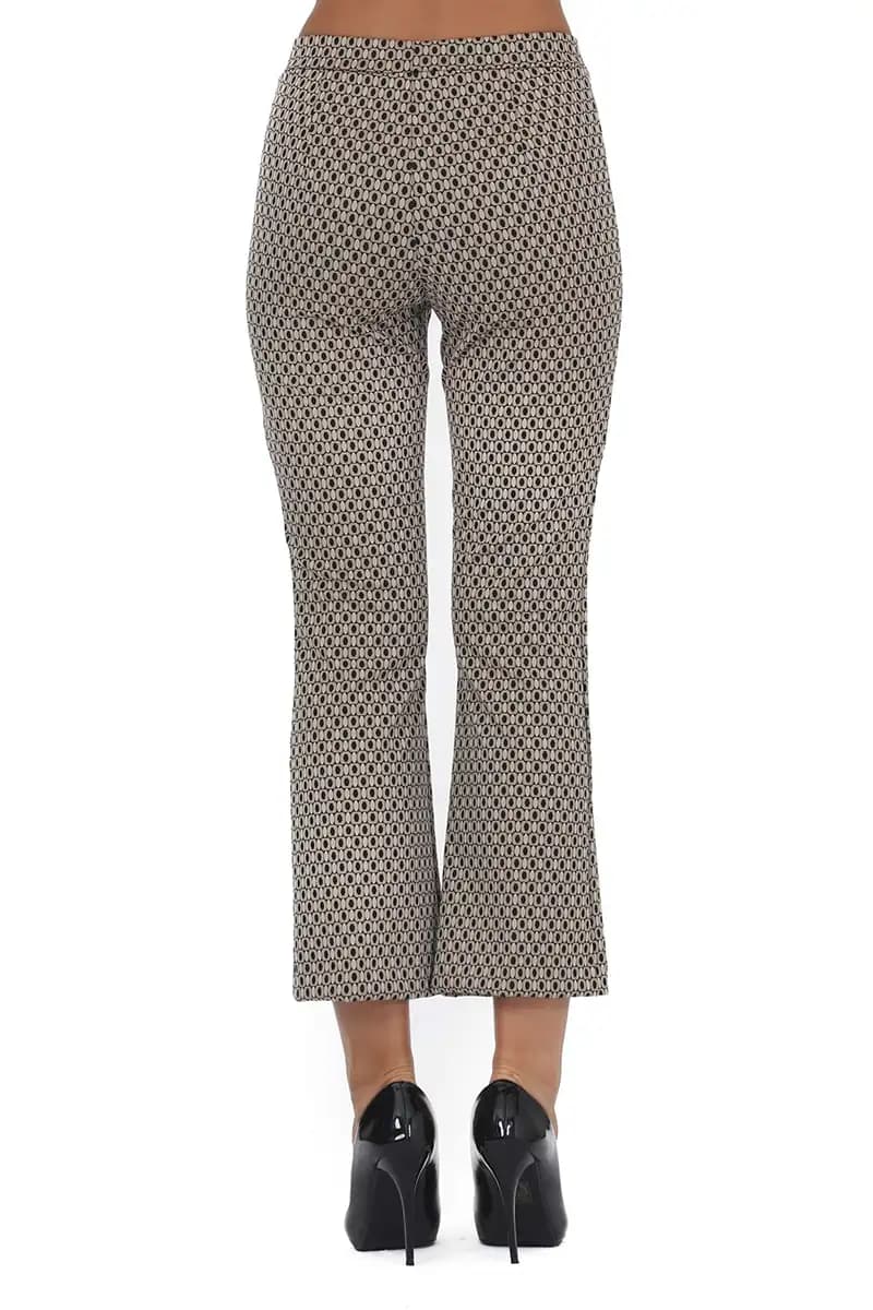 1-One | Pantalone trombetta fantasia geometrica - 2