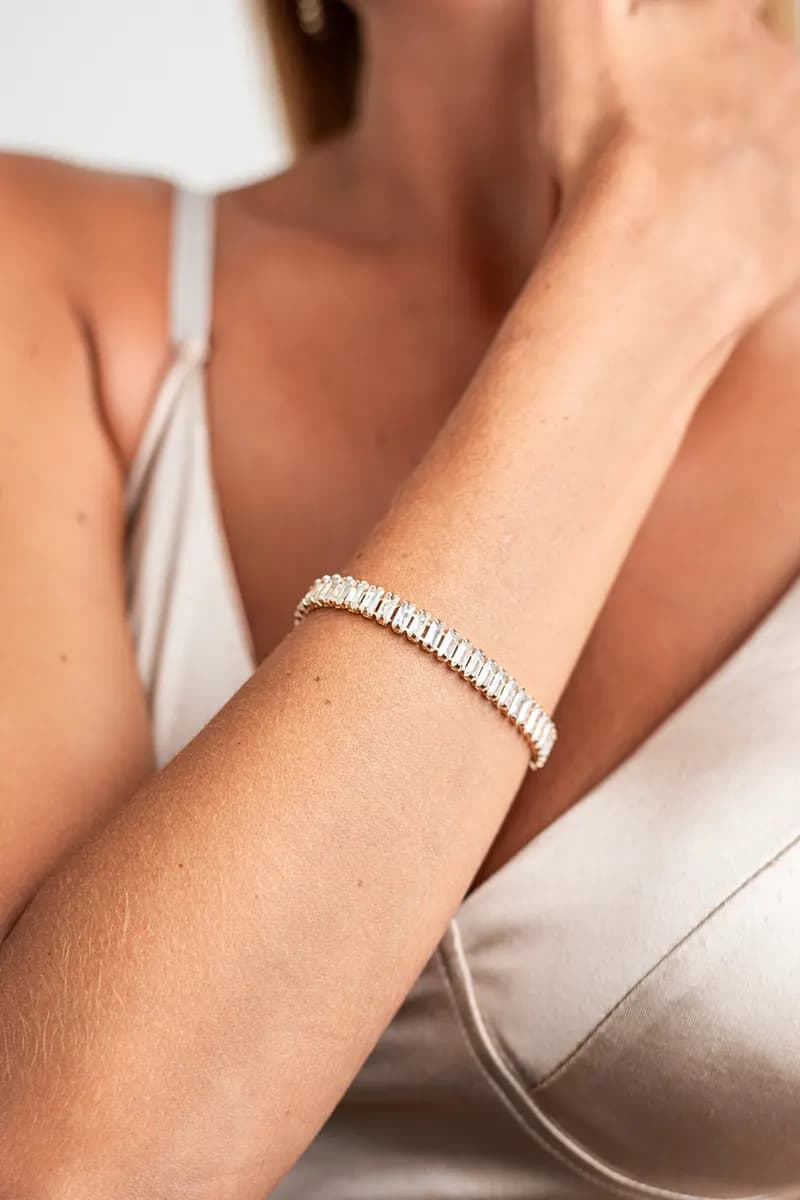 MYA ACCESSORIES | Bracciale in metallo con vetro - 4