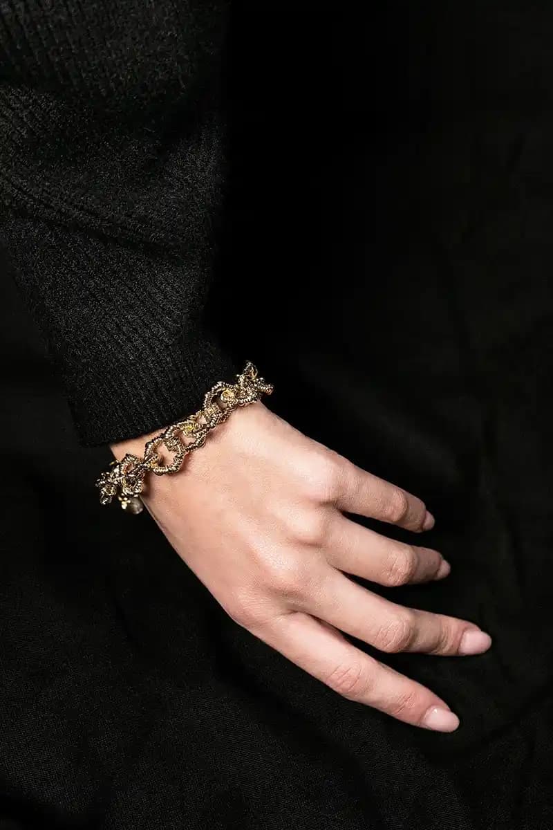 MYA ACCESSORIES | Bracciale metallo martellato - 4