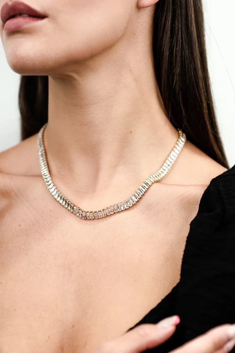 MYA ACCESSORIES | Girocollo con pietre in vetro - 3