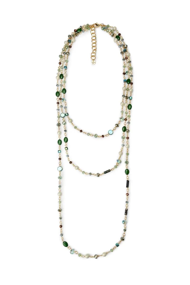 MYA ACCESSORIES | Collana multilinee con microcristalli - 2