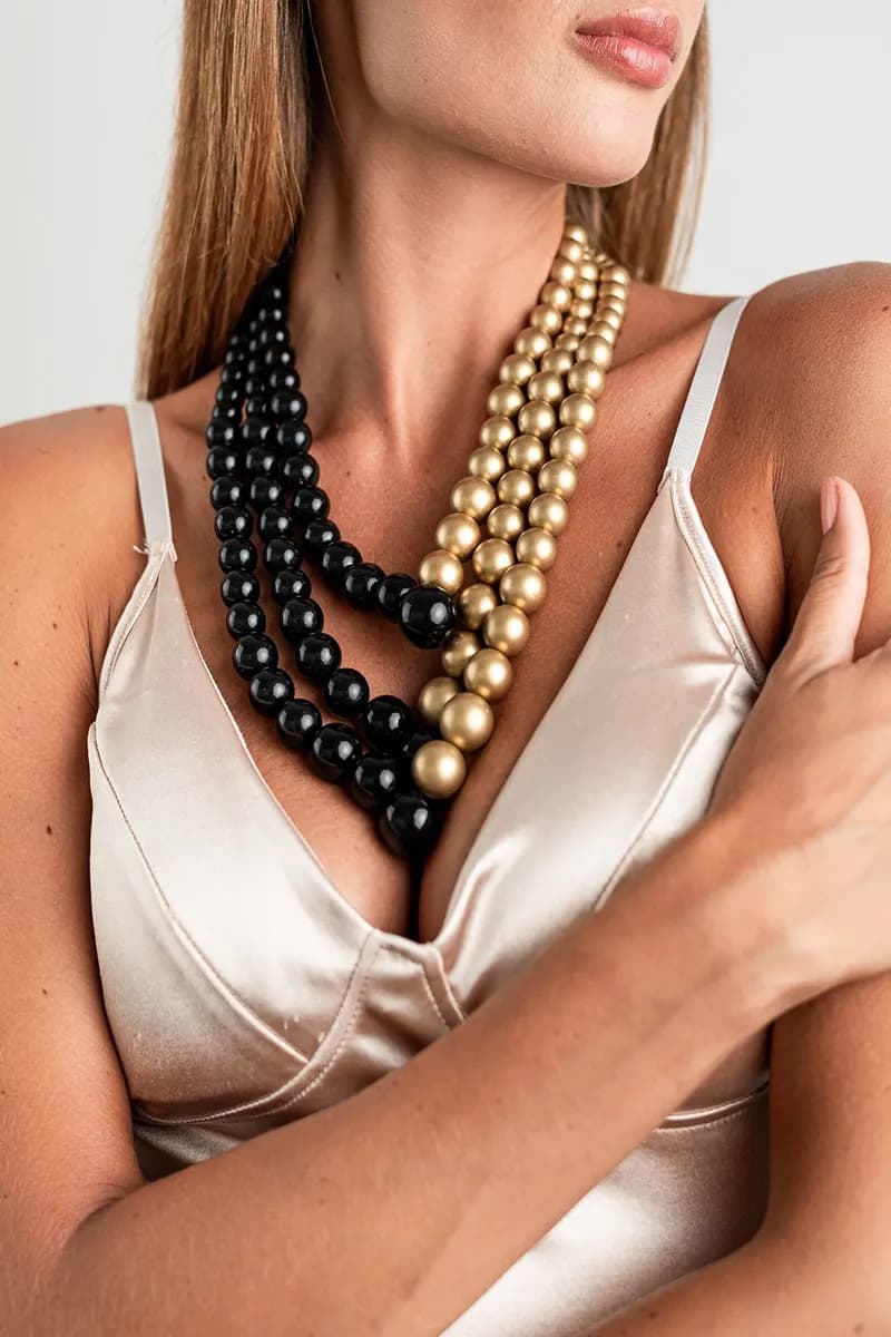 MYA ACCESSORIES | Collana con balls a due toni - 3