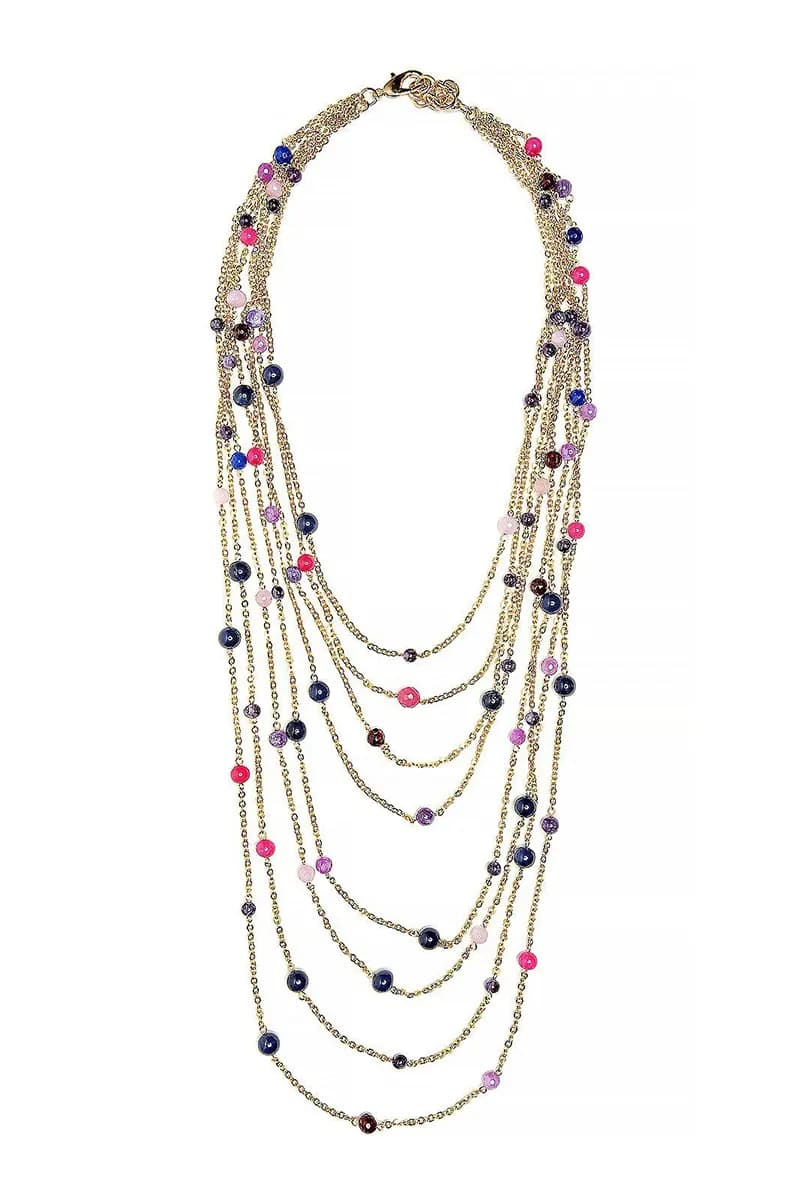 MYA ACCESSORIES | Collana multilinee in pepite di vetro - 3