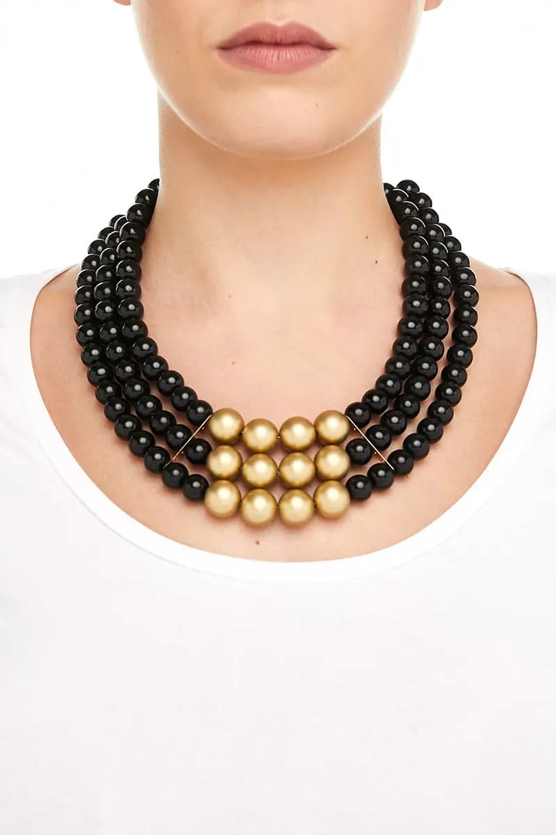 MYA ACCESSORIES | Collana a tre fili con perle - 3